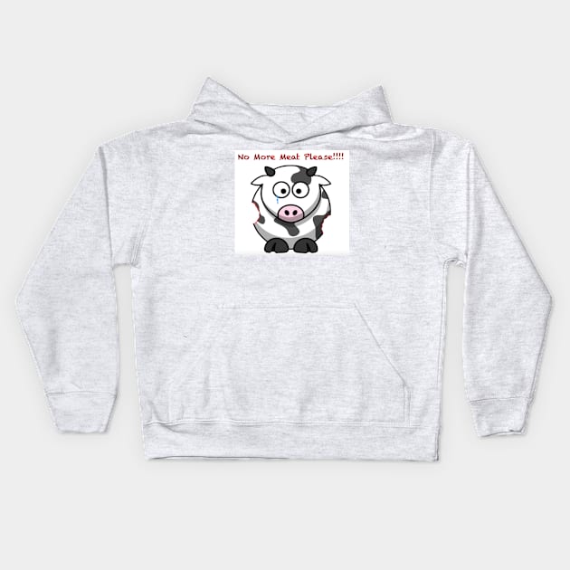 Cute Cow Kids Hoodie by ZerO POint GiaNt
